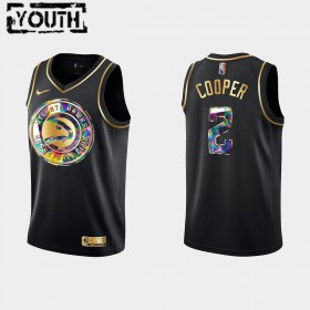 Dres Atlanta Hawks Sharife Cooper 2 Nike 2021-22 Crno Golden Edition 75th Anniversary Diamond Swingman - Dječji